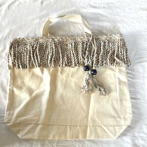 Handmade canvas tote